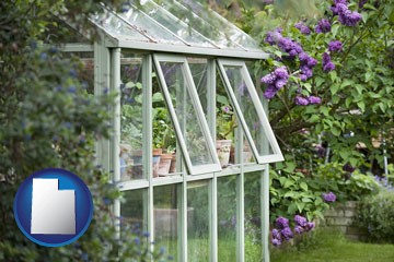 a garden greenhouse - with Utah icon